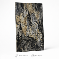 Dalle de pierre frittée de luxe style Route du Thé Ancienne 1600x3200mm, carrelage en porcelaine grand format pour mur de fond TV et sol de villa