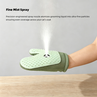 Gants de toilettage multifonctionnels portables 2026 avec fonction pulvérisation, anti-statiques, écologiques, pour l'élimination des poils de chats et chiens, et massage