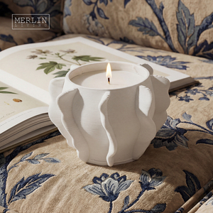 Merlin Living Modern Ceramic <strong>Candle</strong> Jar for Home <strong>Decor</strong> Ceramic <strong>Decoration</strong> <strong>Candle</strong> Jar Chaozhou Omaysn Ceramic Factory Wholesale - Product Image 3