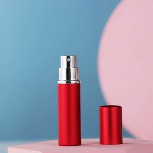 Empty Round Cylinder Shape Travel Perfume <b>Spray</b> <b>Bottles</b> Black Gold 5Ml/10Ml <b>Mini</b> Refillable Aluminum Atomizer for Personal Care - Product Image 2