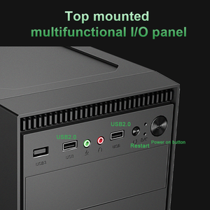 Boîtier <span class=keywords><strong>PC</strong></span> MicroATX ultra léger, 1,45 kg, châssis compact ITX <span class=keywords><strong>Mini</strong></span> Tower pour jeux avec alimentation sur le dessus - Product Image 6