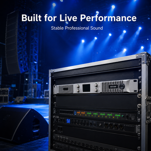Amplificatore di Potenza Digitale <span class=keywords><strong>Classe</strong></span> D <span class=keywords><strong>a</strong></span> 2/4 Canali con Display LCD, Amplificatore Audio Professionale per Altoparlanti PA, Subwoofer e Sistemi Audio da Palco - Product Image 4
