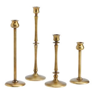 Meta en laiton fini doré brillant pour bougeoir pour décor d'hôtel à la maison bougeoir en métal au prix de gros - Product Image 1