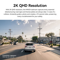 DDPAI MINI2X Dash Cam Perekam Video Resolusi 2K Kartu SD Eksternal hingga 256GB G-Sensor Kamera Mobil Penglihatan Malam