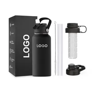 Wholesale 32oz Thermal Insulation Stainless Steel Custom Color Logo Gym Sports Water Bottle