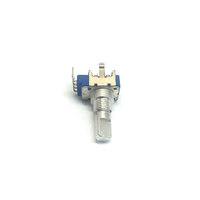 Potentiomètre rotatif à 360 degrés de qualité supérieure, 11 mm, 4 broches, série R11, longue durée de vie, arbre métallique, film de carbone, rhéostats rotatifs à 2 gangs