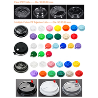 Gobelets à café en plastique PLA transparent biodégradable et recyclable avec couvercles plats/à bec verseur, logo personnalisé, 10/12/14/16/24 oz