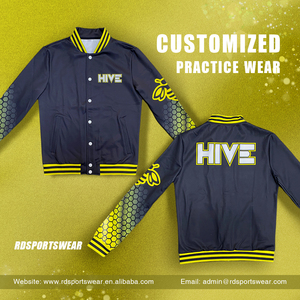 Aggiungere strass vendita calda stile personalizzato Warm Up Cheerleader poliestere Cheerleader abbigliamento pratica giacche - Product Image 4