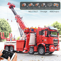 Mould King 17027, 4883 Piezas, Serie Ingeniería, Vehículo de Rescate en Carretera, Bloques de Construcción, Modelo Técnico Educativo, Juguete, Regalo para Festividades