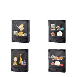 Wooden Pet Memorial <b>Shadow</b> <b>Box</b> Black Rectangle Frame With Drawer Storage For Pet Ashes And Keepsakes - Product Image 5