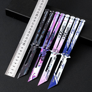 Cuchillo Mariposa Chasing Wind <span class=keywords><strong>CSGO</strong></span>, Cuchillo de Práctica Plegable Igual al del Juego, Sin Filo, Venta al por Mayor de Fábrica - Product Image 1