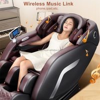 Fauteuil de massage pliable LEERCON Space Capsule avec extension pour les pieds, massage complet du corps, équipé de rouleaux automatiques, compatible HSA FSA