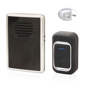 LUCKARM Sonnette <span class=keywords><strong>sans</strong></span> <span class=keywords><strong>fil</strong></span> noire de haute qualité 38 Melody <span class=keywords><strong>Carillon</strong></span> Sonnette de porte - Product Image 2