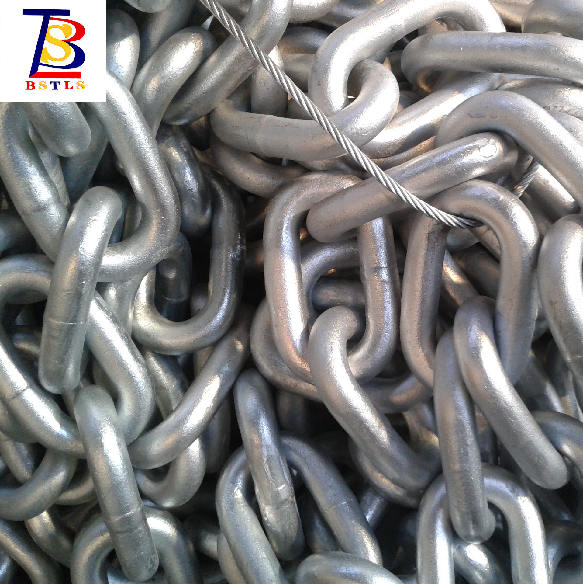 Class U2  Studless Open Link Chain Ship Anchor Chain for Finishing Boat