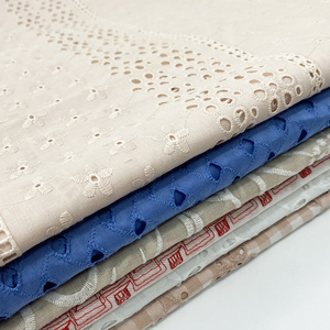 Tessuto in Voile di Cotone 100% Ricamato con Bordo Floreale Traforato, Direttamente dal Produttore per Donne e Ragazze - Product Image 5