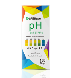 Hot Sale Easy-to-Read Sensitive Urine <strong>pH</strong> Paper <strong>Strips</strong> <strong>4.5</strong>-<strong>9.0</strong> for Urine Analysis System - Product Image 1