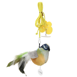 Cat Toy Bird <b>Swing</b> With Feathers Boredom Buster For Kittens Interactive Pet Toy - Product Image 1