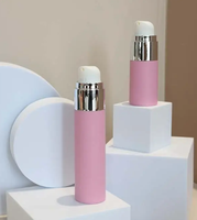 Ensemble de flacons pompe pour crème solaire et lotion, personnalisés, vides, de luxe, 20 ml, 30 ml, 50 ml, rose clair, en AS et PP