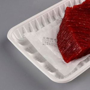 Film absorbant perforé 180x100mm 4X7 en PE+PULP+SAP+NON-TISSÉ pour emballage de viande, application industrielle avicole et alimentaire, impression d'emballages - Product Image 2