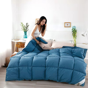 Mùa xuân mùa thu mùa đông nhà khách sạn nóng bán lông Quilt Silky Nữ Hoàng Vua 200*230cm 3ply vịt xuống điền Duvet Comforter Bộ - Product Image 2