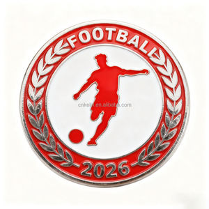 맞춤형 금속 축구 배지 핀, 스포츠 이벤트용 광택 마감, 인기 축구 - Product Image 6