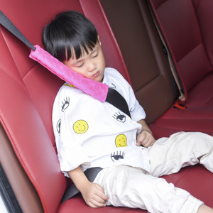 Almohadillas para cinturón de seguridad de coche, almohadilla de seguridad gruesa de felpa para niños, accesorio interior de vehículo, color morado - Product Image 3