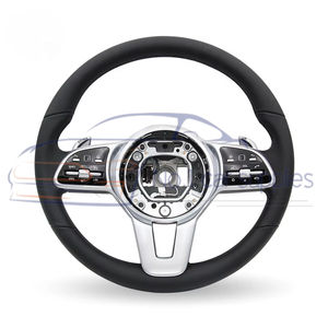 Volant en cuir bouton noir personnalisé en usine pour Mercedes Benz C GLC E S CLS <span class=keywords><strong>AMG</strong></span> Zc-801-p2-y - Product Image 2