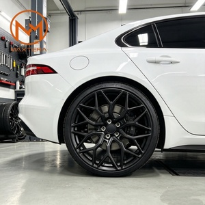 Jantes de voiture pour passagers Maxtera forgées sur mesure, style HF2, finition satinée noire, pour Audi, BMW, Tesla, Mustang, Camaro, Lexus, <span class=keywords><strong>Jaguar</strong></span>, AMG, jantes en alliage - Product Image 5