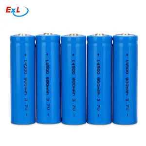 Véritable approvisionnement d'usine Li ion 14500 batteries 700mAh 3.7V cellule de batterie rechargeable No.7