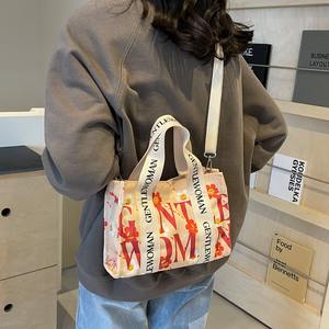 カスタムロゴ印刷 コットン ジェントルウーマン キャンバストートバッグ 大型ジェントルウーマン トートバッグ - Product Image 5