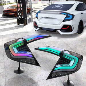 Задние фонари HCMOTIONZ RGB для 10-го поколения (2016-2021), 6000K, 8000 люмен, новые, с анимацией ДХО, красные, ABS, 12В, 36Вт, гарантия 1 год - Product Image 2