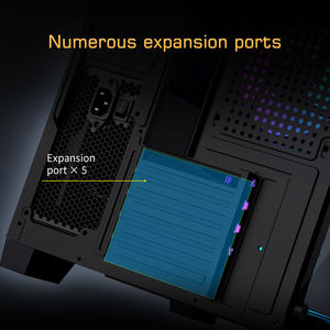 Boîtier PC MATX Lovingcool avec 3 panneaux en verre trempé, design panoramique, flux d'air élevé pour <span class=keywords><strong>système</strong></span> de jeu, intégrateur, commande en gros - Product Image 5