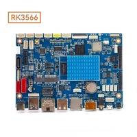 Placa Base RK3566 de un Solo Núcleo Cuádruple de 64 bits, Puerto RS232 485, SSD SATA, 4G LTE, WIFI, Pantalla Dual LVDS para Android, Ubuntu, Linux, FXB