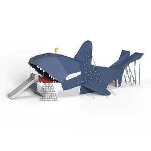 Large Custom Outdoor Playground Tiger Shark Style Amusement Park Equipment