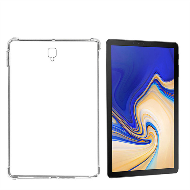 Shockproof Silicone Case for Samsung Galaxy Tab S4 10.5 SM-T830 SM-T835 Transparent Clear TPU Soft 4 Corner airbag Cover