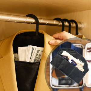 Colgador apto para viajes, seguro para ocultar dinero y objetos <span class=keywords><strong>de</strong></span> valor en armarios o maletas, innovador colgador Stash-IT seguro - Product Image 3