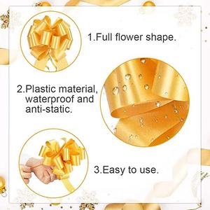 Lazos de regalo coloridos con cinta navideña para envolver cajas de regalo, lazos de cinta para fiestas, bodas y Navidad - Product Image 4