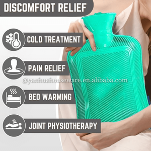 Bolsa de agua caliente de goma grande y duradera, compresa caliente, terapia fría, calentador de manos, botellas de agua caliente - Product Image 3