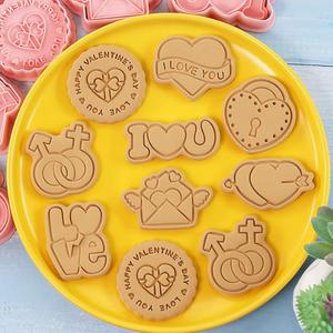<span class=keywords><strong>Emporte</strong></span>-pièces personnalisés pour la Saint-<span class=keywords><strong>Valentin</strong></span>, lot de 8, en plastique, en forme de cœur, pour fondant et biscuits - Product Image 3