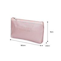 Trousse de Maquillage Portable en PVC Personnalisable avec Logo, Résistante à l'Eau, Organisateur de Toilette avec Fermeture Éclair