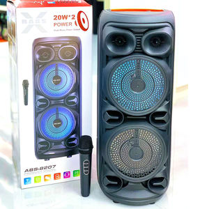 ABS-8208 हॉट बिक्री डॉल 8 इंच सुपर बास वायरलेस कराओके पोर्टेबल ब्लू दांत स्पीकर एफएम रेडियो पार्टी dj आउटडोर स्टीरियो स्पीकर - Product Image 2