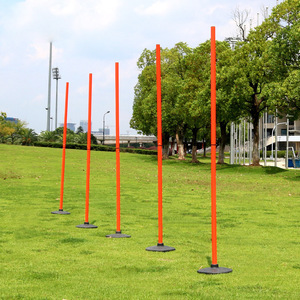 Poteaux de slalom en plastique en gros pour l'entraînement d'agilité, équipements sportifs de football et d'athlétisme - Product Image 1