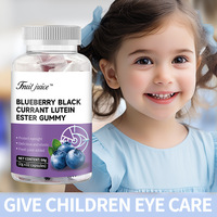 Grensoverschrijdende E-commerce Exclusieve Fruitige Blauwe Bes Luteïne Ester Gummies Blauwlichtbeschermende Oogverzorging Gummies 60g Fles