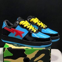 Sneakers de rue unisexes avec logo personnalisé, patch étoile, motif tête de requin, chaussures de skate, vente en gros avec transport maritime