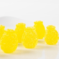 Bonbons gélifiés exotiques au jus de mangue, saveur fruitée, bonbons en forme de fruits, doux et variés, vente en gros