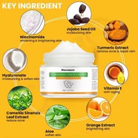 Échantillon gratuit de la crème blanchissante au curcuma pour le visage crème éclaircissante contre les taches brunes crème hydratante pour le visage à la vitamine C pour femmes