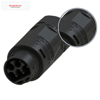Conector Redondo Macho de 5 Pines IP68 25A 500V CA Directo de Fábrica para Conexiones de Inversores Solares CA