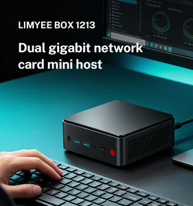 LIMYEE 2026 Intel I5 12450H HDMI Type-C Compact Mini <strong>PC</strong> Win10/Linux 2LAN 2*DDR4 <strong>64G</strong> <strong>RAM</strong> HDMI Four Display 12 Gen Mini Computer - Product Image 1