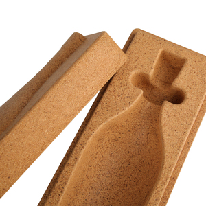 Boîtes à vin personnalisées Boîte cadeau champagne en liège de qualité supérieure Boîte à vin en <span class=keywords><strong>bois</strong></span> moulé en liège - Product Image 2