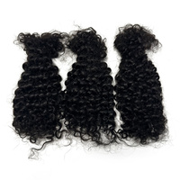 Jiffyhair Vente en Gros Mèches de Cheveux Bouclés 4A Humains en Vrac pour Dreadlocks Tressage Afro Kinky et Locs